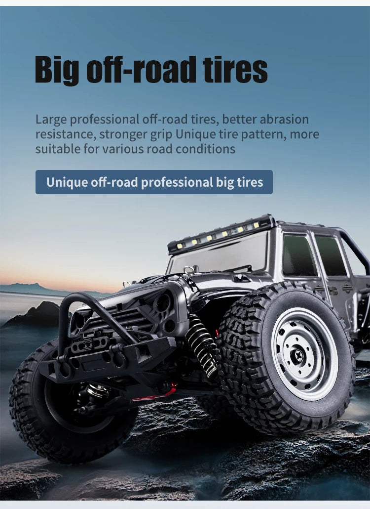 SCY 1:16 4WD 70KM/H or 50KM/H Brushless RC Drift Truck with LED Lights
