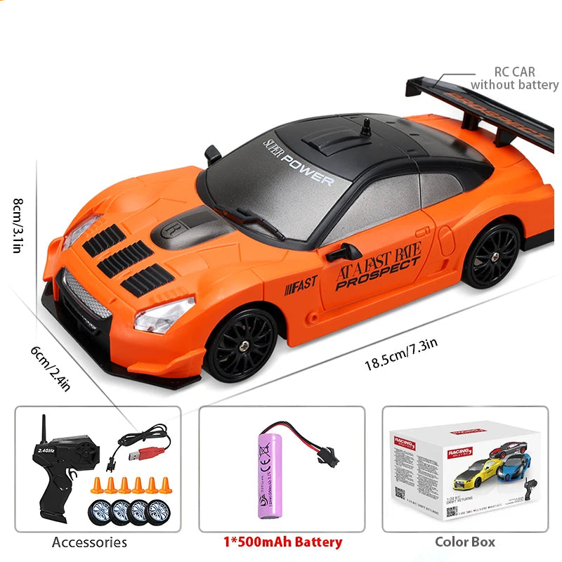 WLtoys AE86 1:24 4WD RC Drift Car – 15KM/H Remote Control Racer