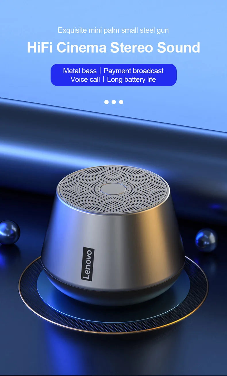 Lenovo K3 Pro Bluetooth 5.0 Waterproof Portable Speaker with 1200mAh Battery
