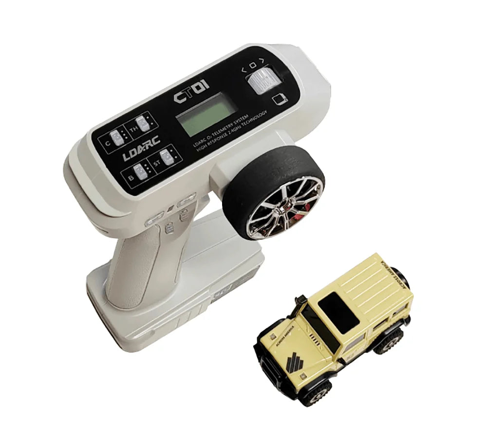 LDARC X43 1:43 Mini RC 4WD Desktop Crawler Car for Adults & Kids