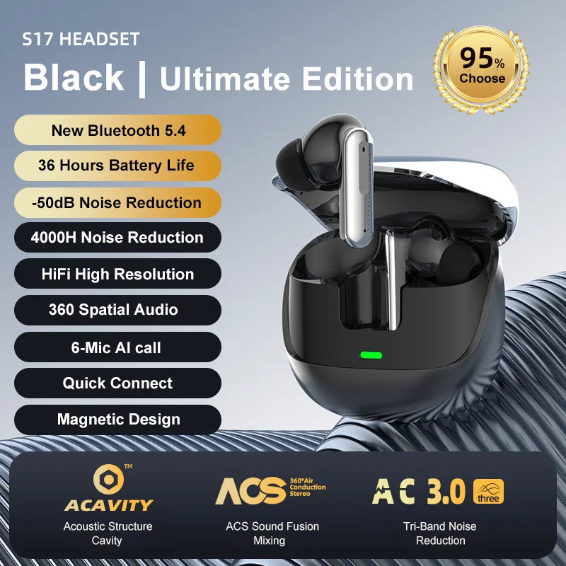 Samsung-Compatible Wireless Bluetooth Earbuds – Long Battery Life For Galaxy S24 S23 S22 Ultra
