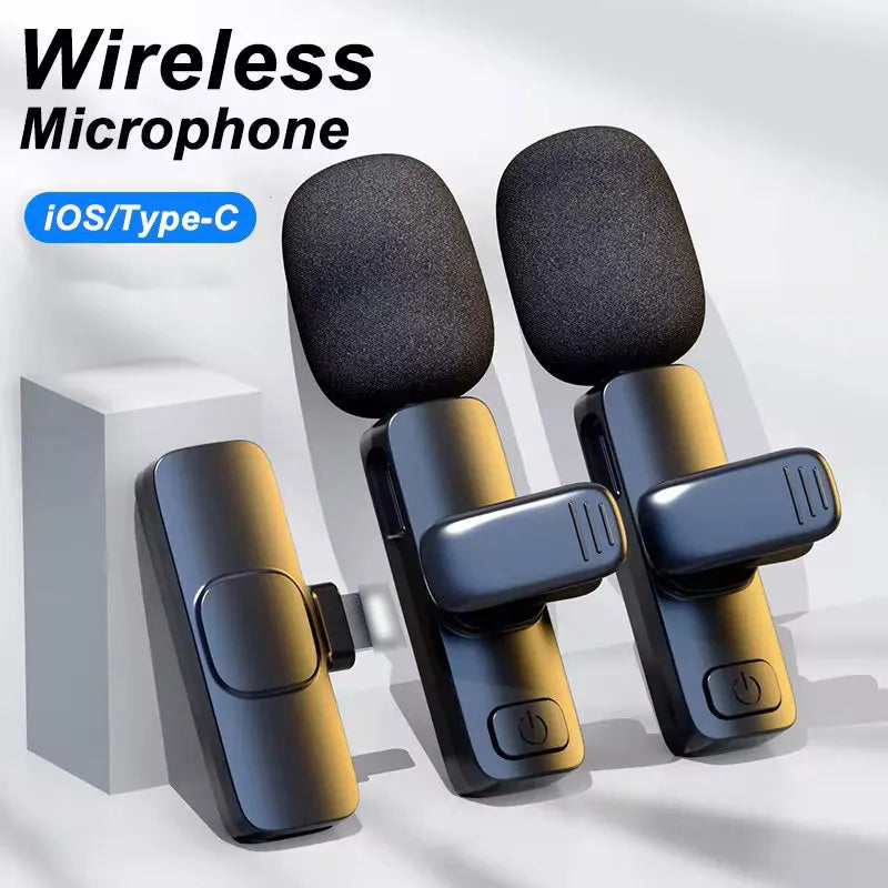Wireless Lavalier Microphone – Mini Portable Mic for Android/iPhone