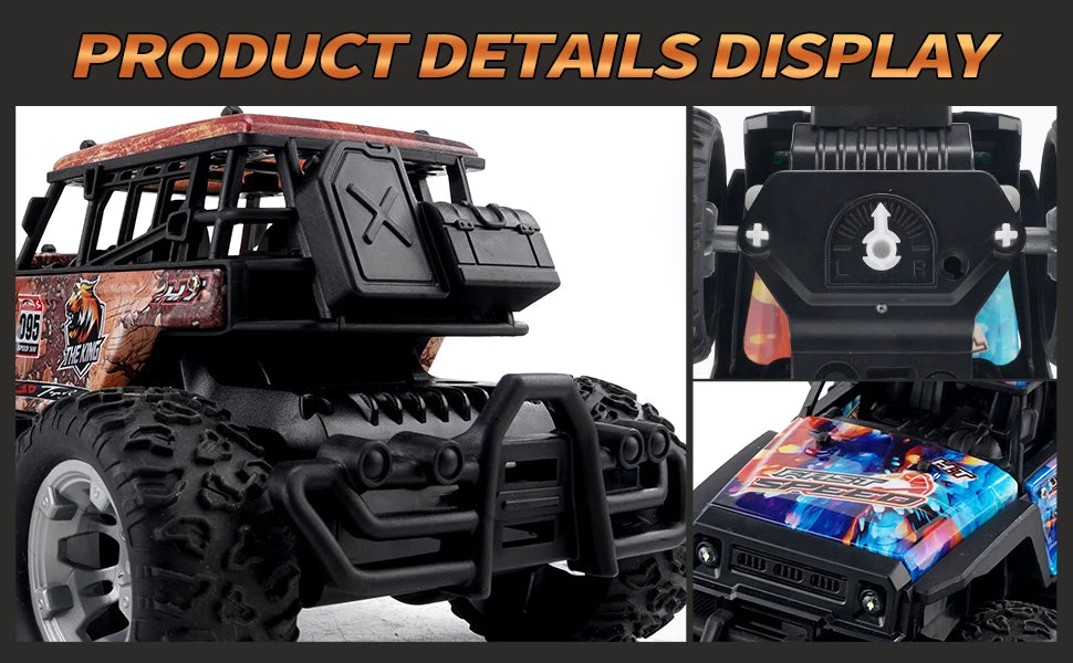 JJRC Q181 RC Monster Truck 1:20 – 30KM/H, 2.4GHz, All-Terrain Racing Car