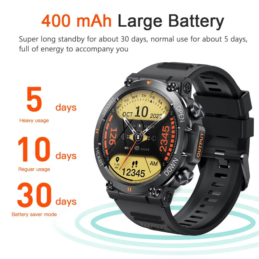 MEVADEN MD56 Smartwatch – Bluetooth Calling, Heart/BP Monitor, 5-Day Battery