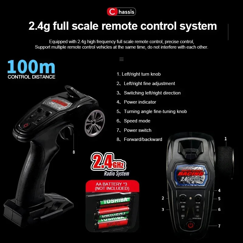 KF11 4WD Brushless RC Car Off-Road Racing Truck with 33KM/H Speed