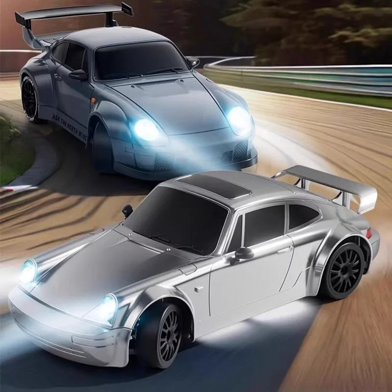 Ask North Wind 993 Liquid Silver RC Drift Car – High Speed, Proportional Throttle