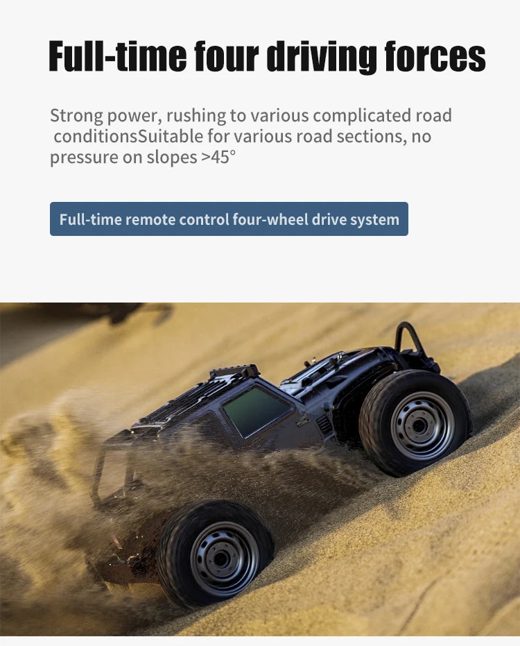 SCY 1:16 4WD 70KM/H or 50KM/H Brushless RC Drift Truck with LED Lights