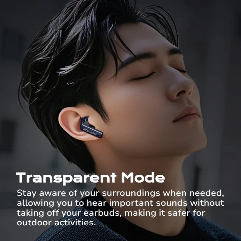 Sansui ANC Earbuds With 6 Mic HD Calls, 28H Play