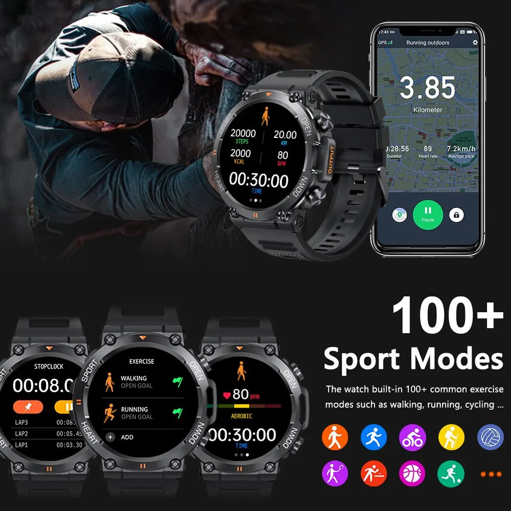 MEVADEN MD56 Smartwatch – Bluetooth Calling, Heart/BP Monitor, 5-Day Battery