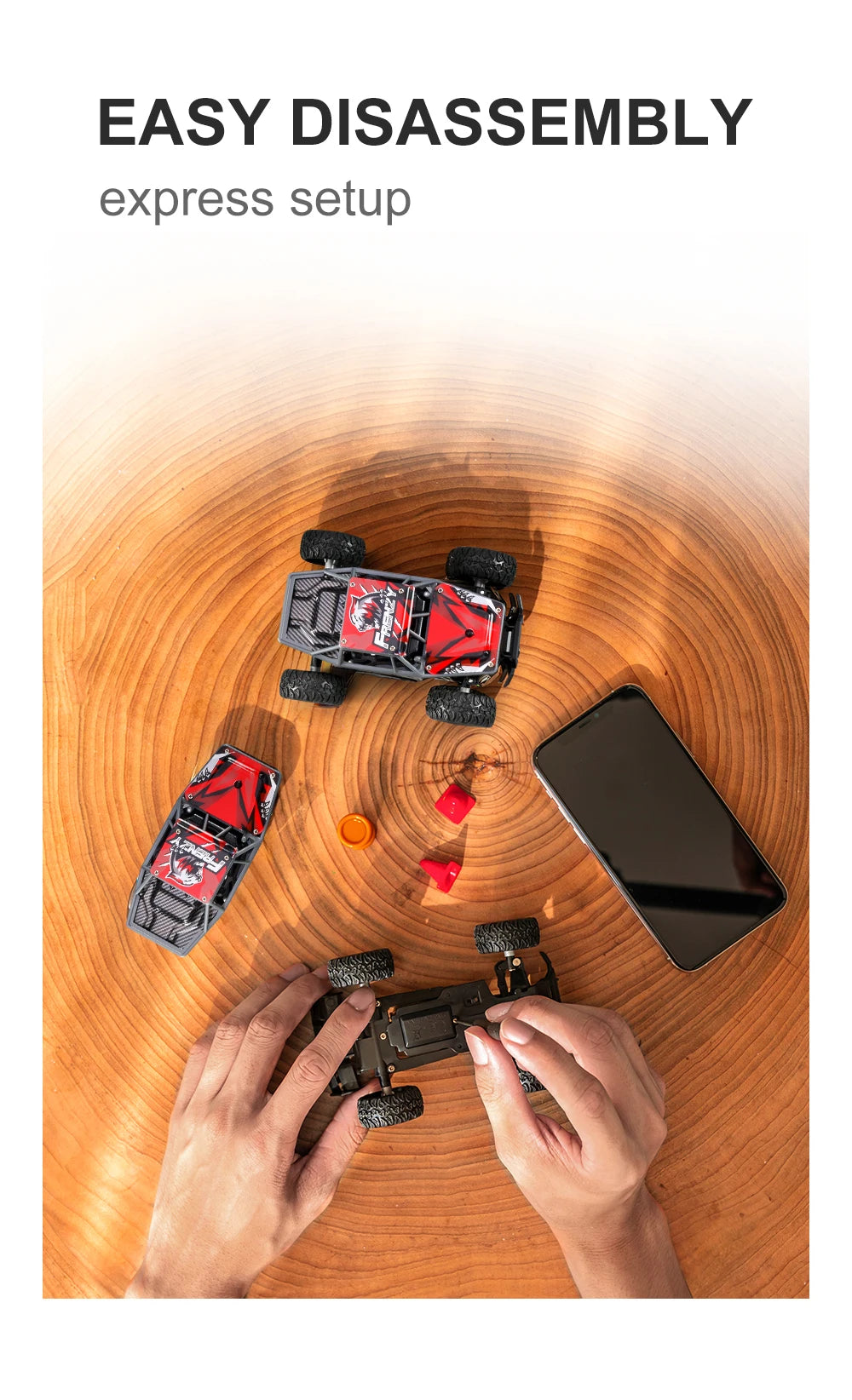 S801-S803 1/32 Mini RC Car – LED Lights, 4CH, Rechargeable Off-Road