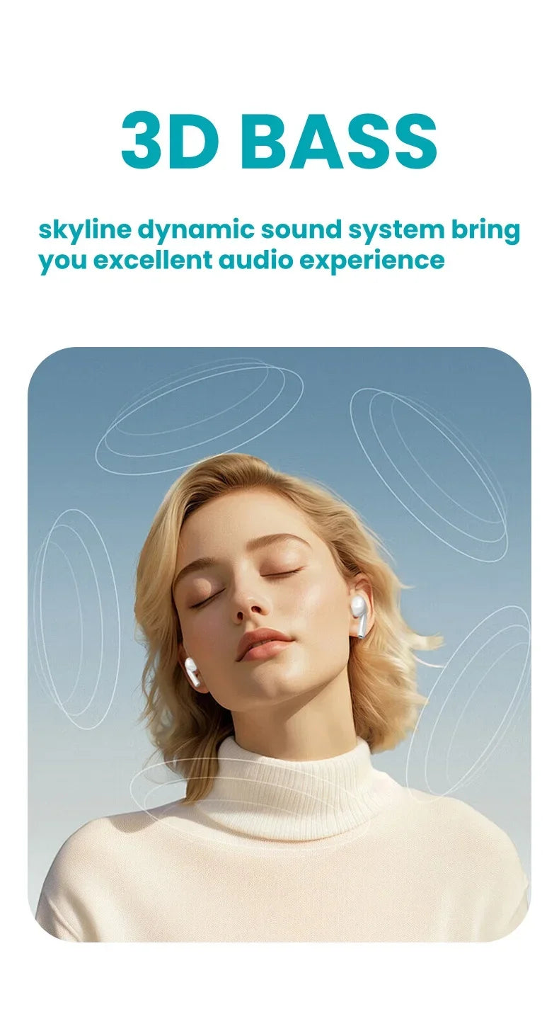Bluetooth 5.3 Earbuds, IPX4, 400mAh