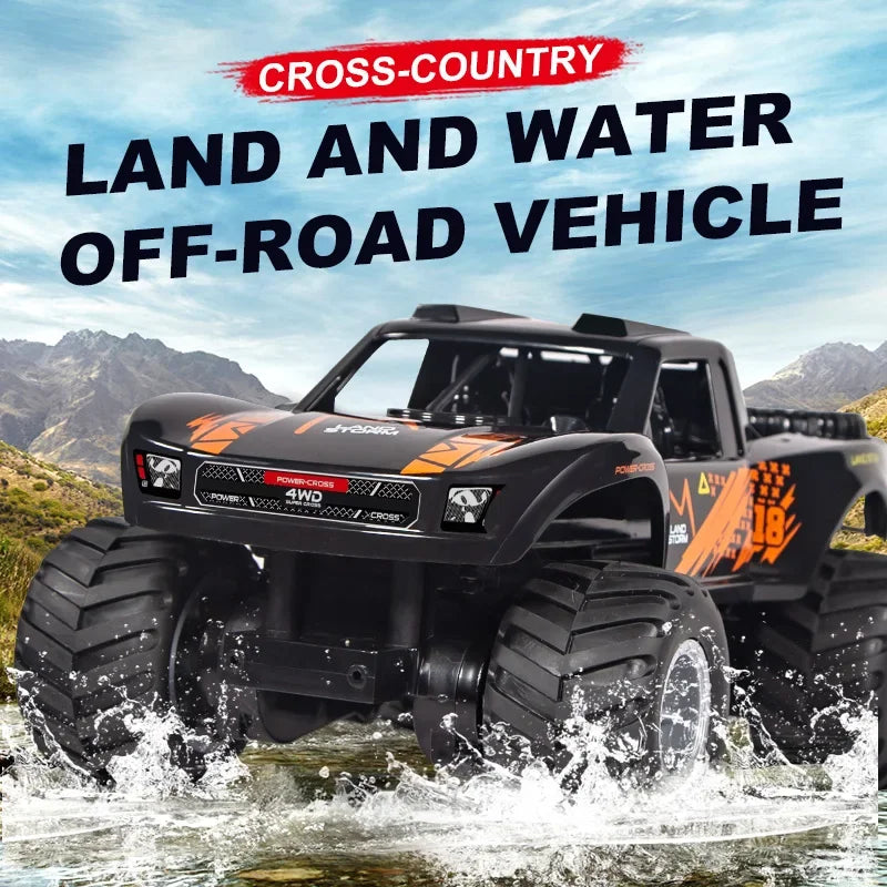 JJRC 4WD Amphibious RC Car – Waterproof, Off-Road, Stunt Climbing Truck
