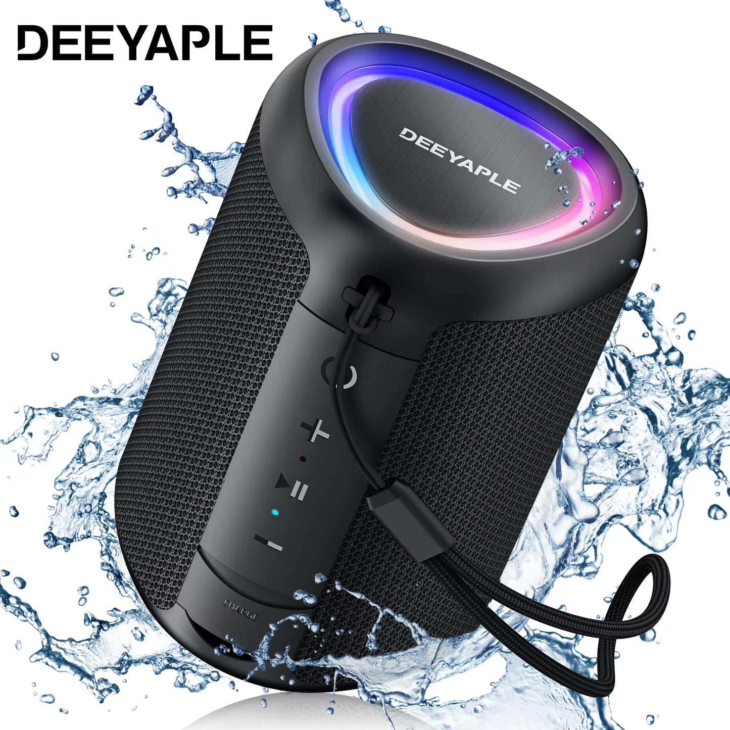 WISETIGER DEEYAPLE A46 Mini Bluetooth Speaker – TWS, LED, 10W Bass, IPX4 Waterproof