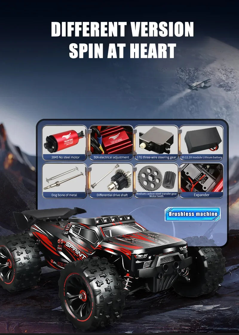 TSRC 1/16 4WD RC Car – 85KM/H Brushless or 50KM/H Brushed, Off-Road