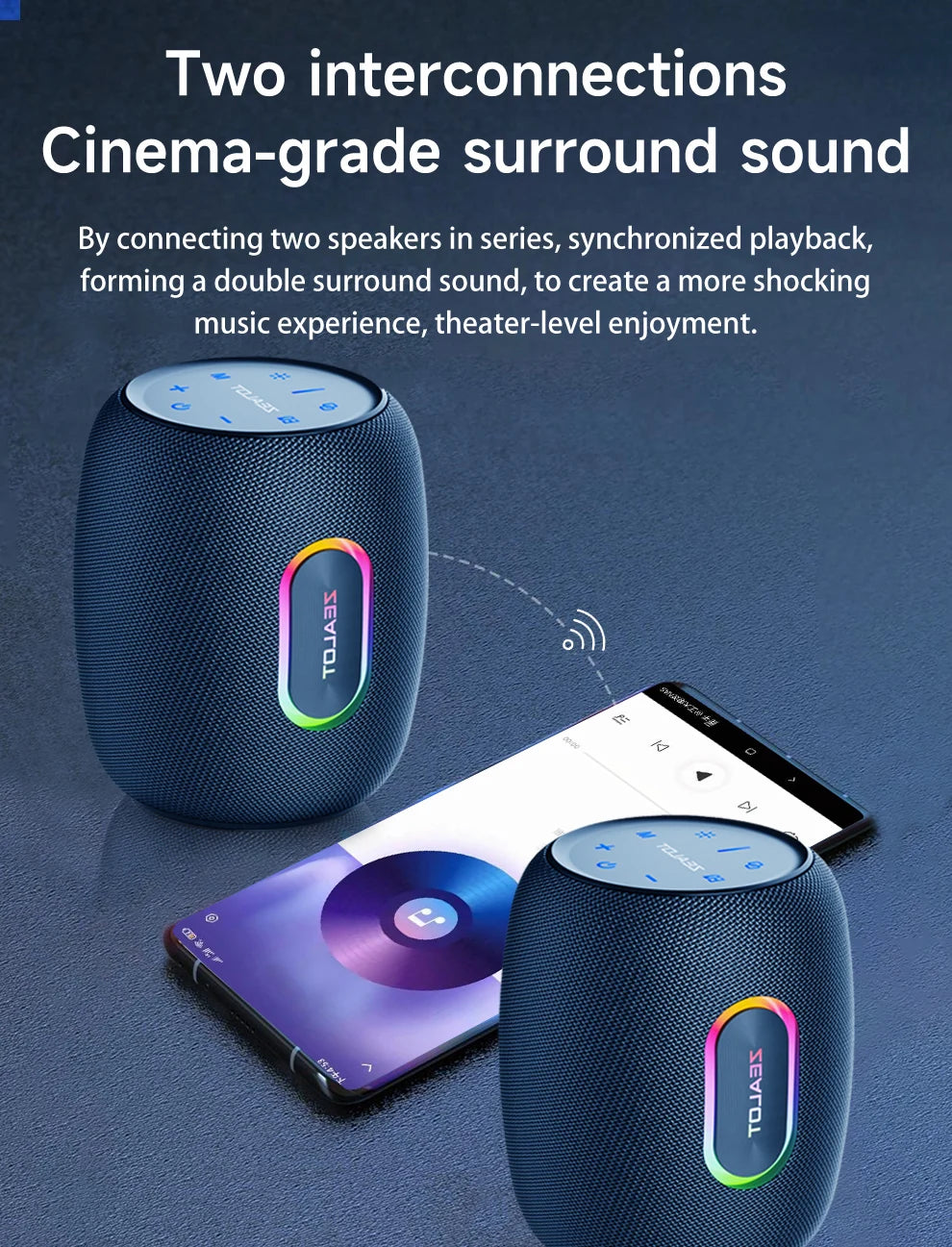 ZEALOT S64 50W Outdoor Bluetooth Speaker with Subwoofer & 14400mAh Battery – IPX6 Waterproof