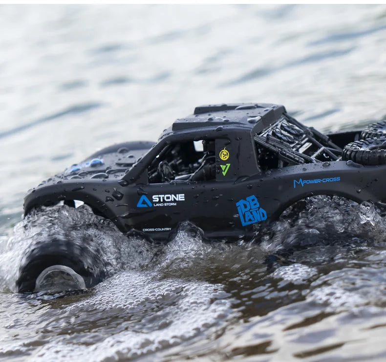 JJRC 4WD Amphibious RC Car – Waterproof, Off-Road, Stunt Climbing Truck