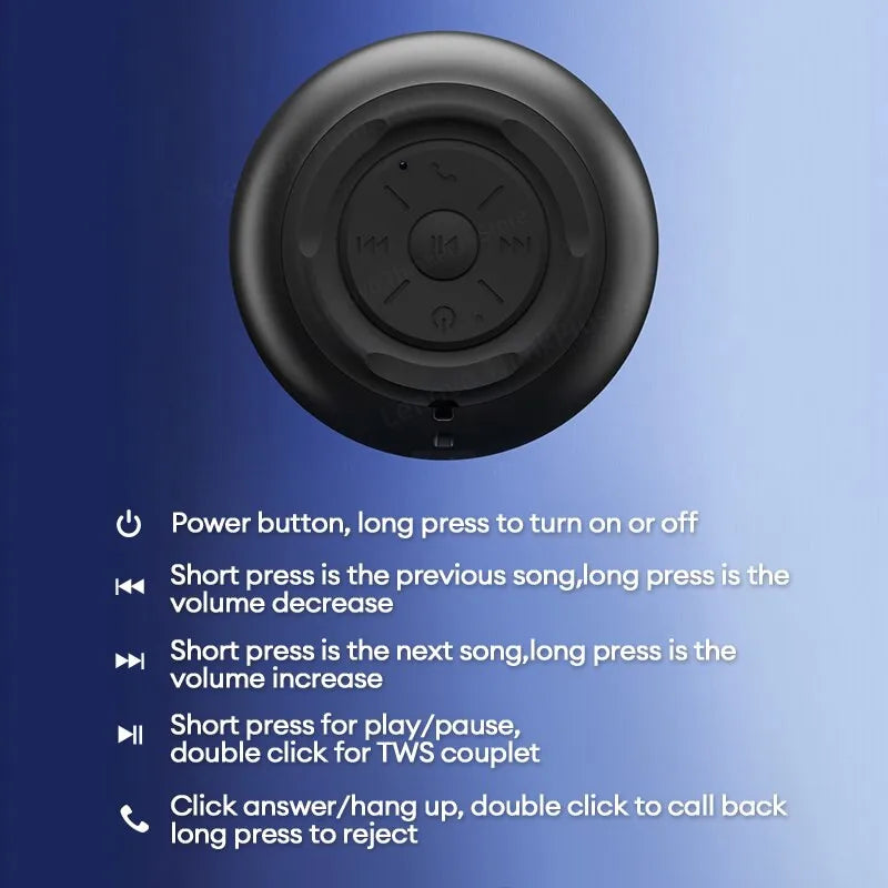 Lenovo K3 Pro Bluetooth 5.0 Waterproof Portable Speaker with 1200mAh Battery