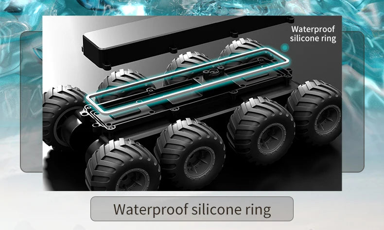 JJRC Q137 8WD Amphibious RC Car with 2.4GHz Remote – 30min Playtime