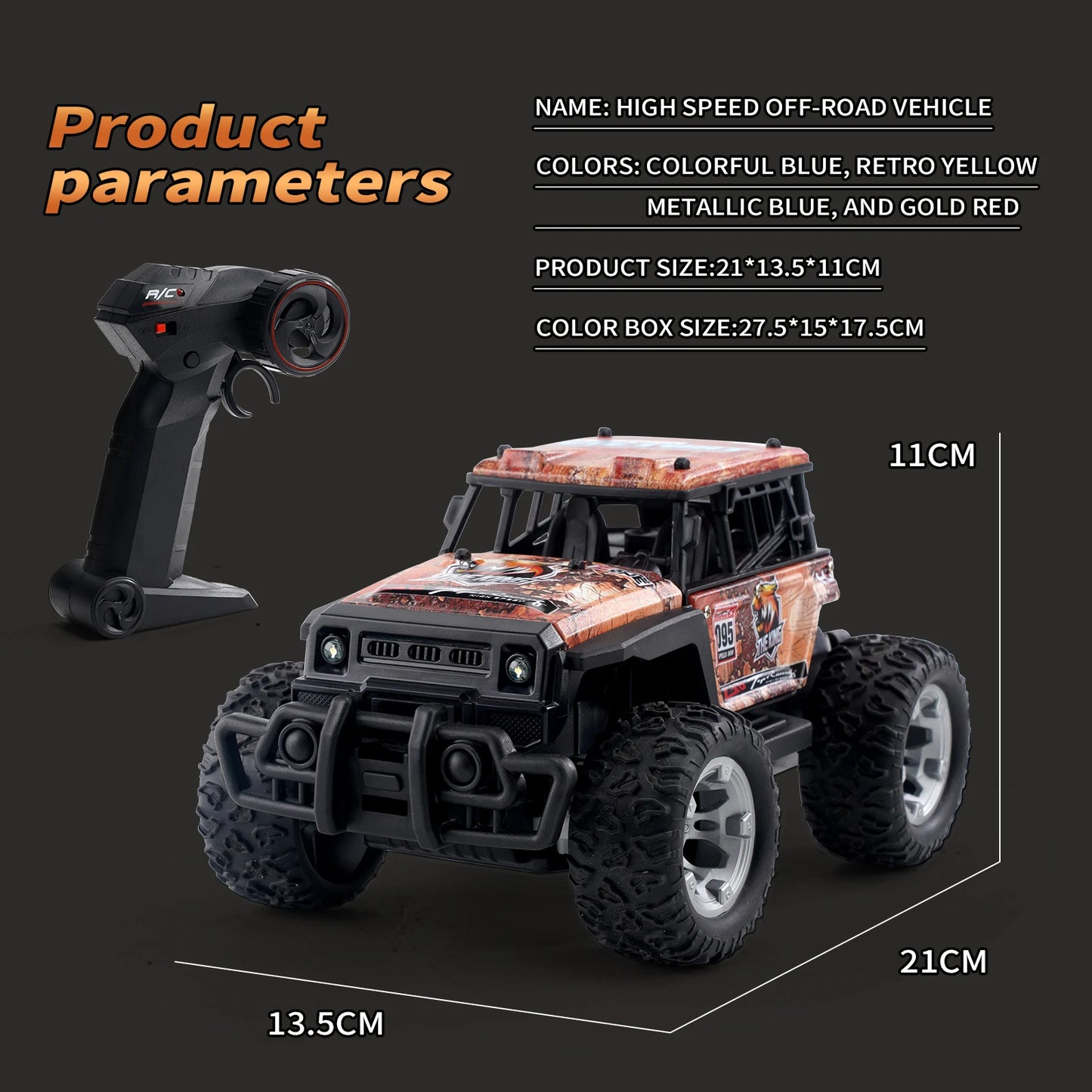 JJRC Q181 RC Monster Truck 1:20 – 30KM/H, 2.4GHz, All-Terrain Racing Car