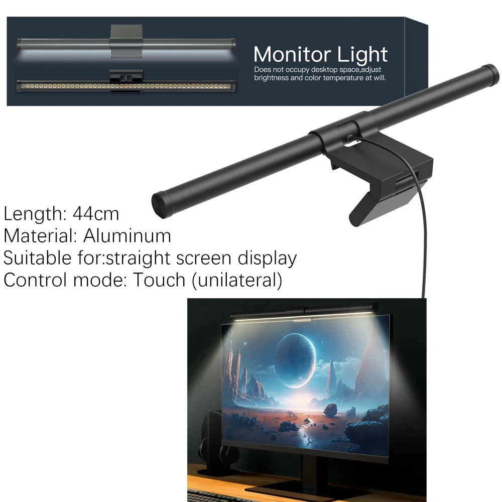 LED Monitor Light Bar 18-60cm Dimmable RGB Screen Hanging