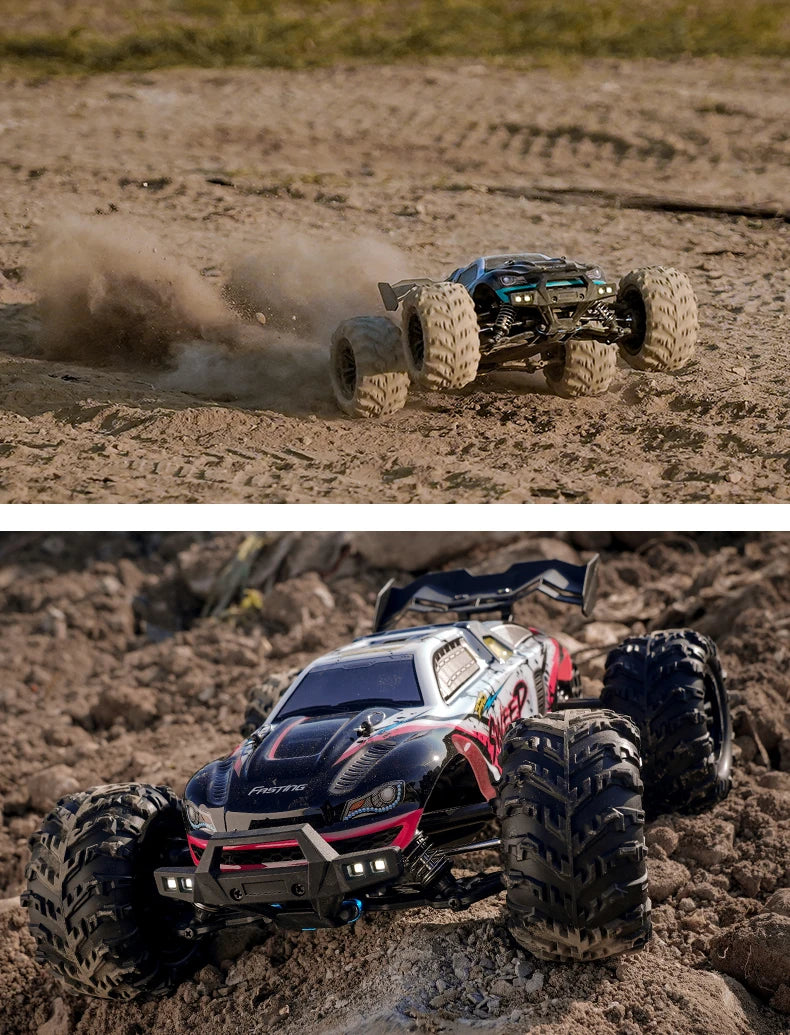 SCY 1:16 4WD 70KM/H or 50KM/H Brushless RC Drift Truck with LED Lights