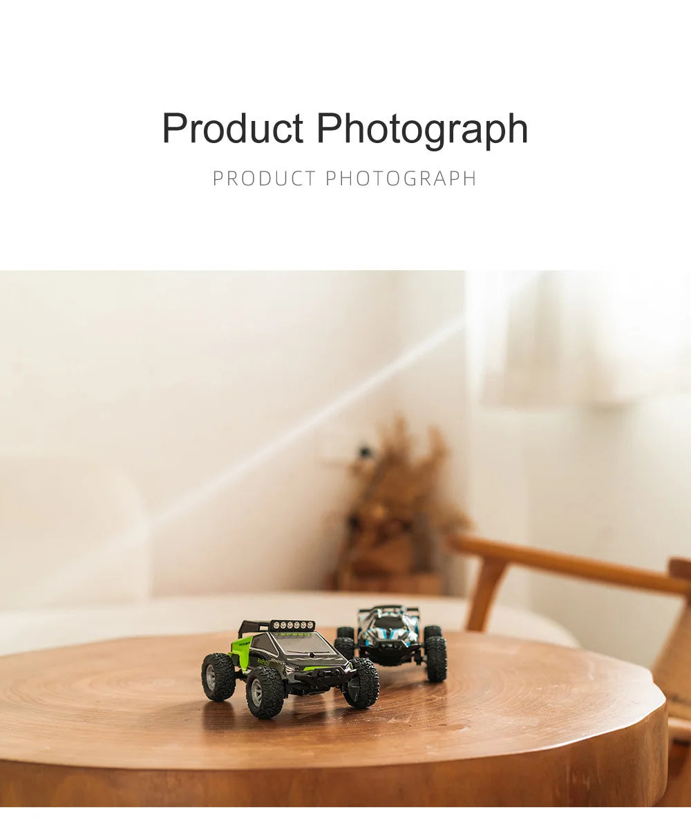 S801-S803 1/32 Mini RC Car – LED Lights, 4CH, Rechargeable Off-Road