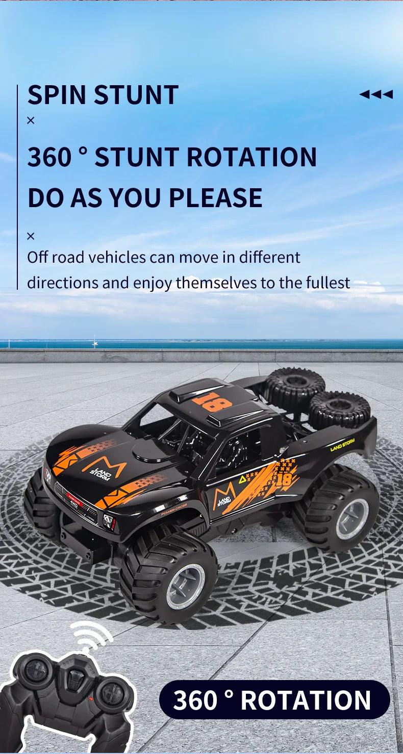 JJRC 4WD Amphibious RC Car – Waterproof, Off-Road, Stunt Climbing Truck