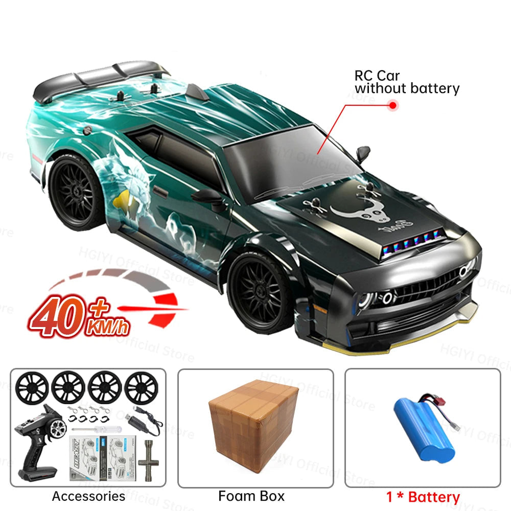 SG216 MAX 1:16 70KM/H 4WD RC Drift Car with LED & Spare Drift Wheelsconsumer