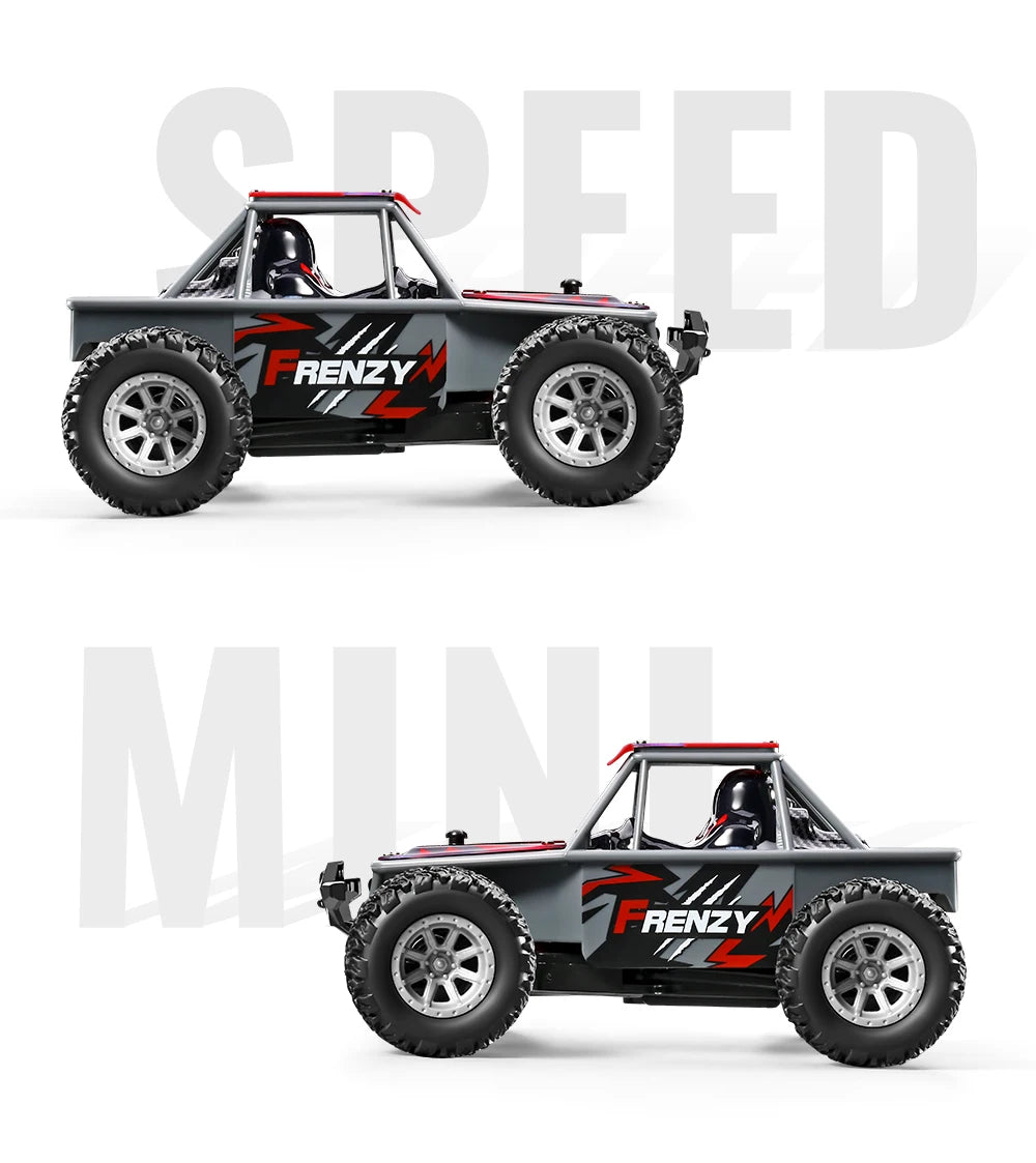 S801-S803 1/32 Mini RC Car – LED Lights, 4CH, Rechargeable Off-Road