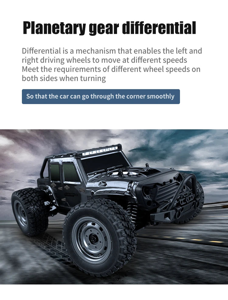 SCY 1:16 4WD 70KM/H or 50KM/H Brushless RC Drift Truck with LED Lights