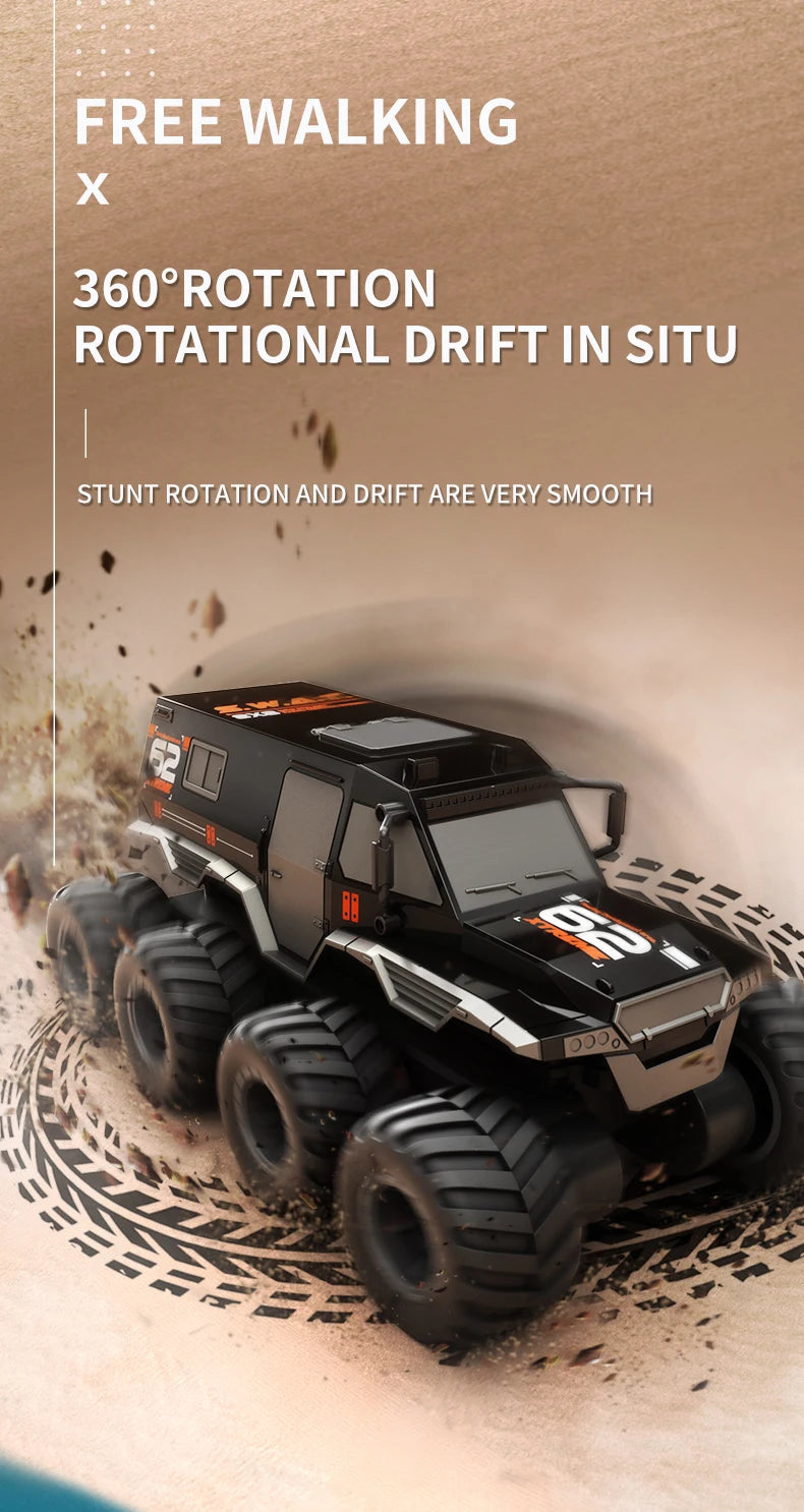 JJRC Q137 8WD Amphibious RC Car with 2.4GHz Remote – 30min Playtime
