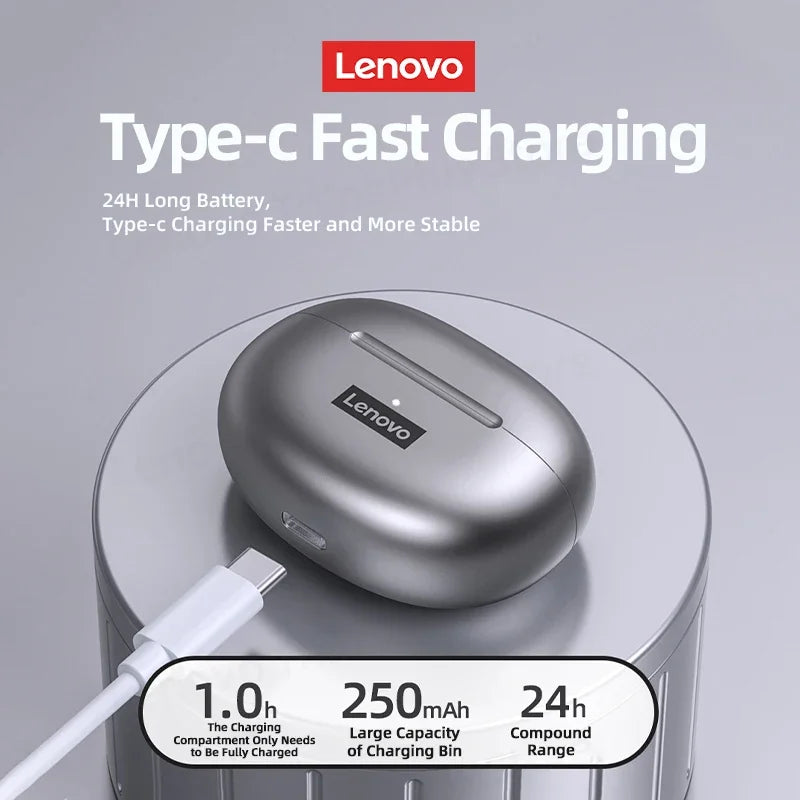 Lenovo LP5 Wireless Bluetooth 5.3 Earbuds with Fast Charging & HD Calls