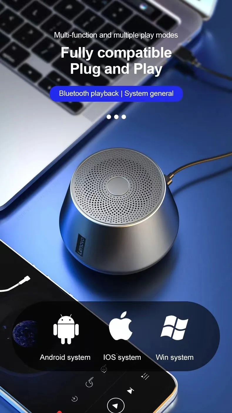 Lenovo K3 Pro Bluetooth 5.0 Waterproof Portable Speaker with 1200mAh Battery