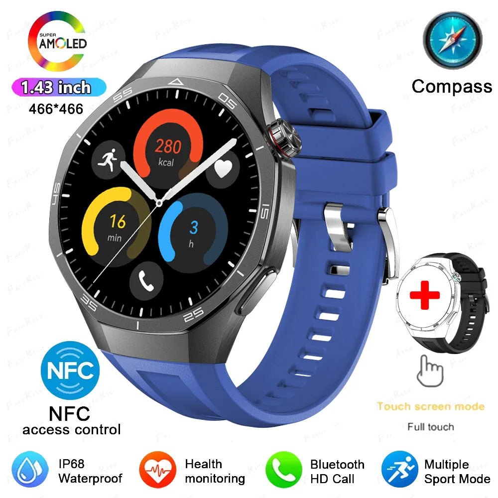 GT5 Pro Smartwatch AI Tech 1.43 AMOLED GPS 1GB Memory NFC Health Fitness Tracker