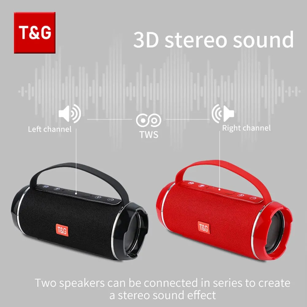 TG 116C Bluetooth 5.3 Waterproof Portable Speaker with TWS & Bass Boost