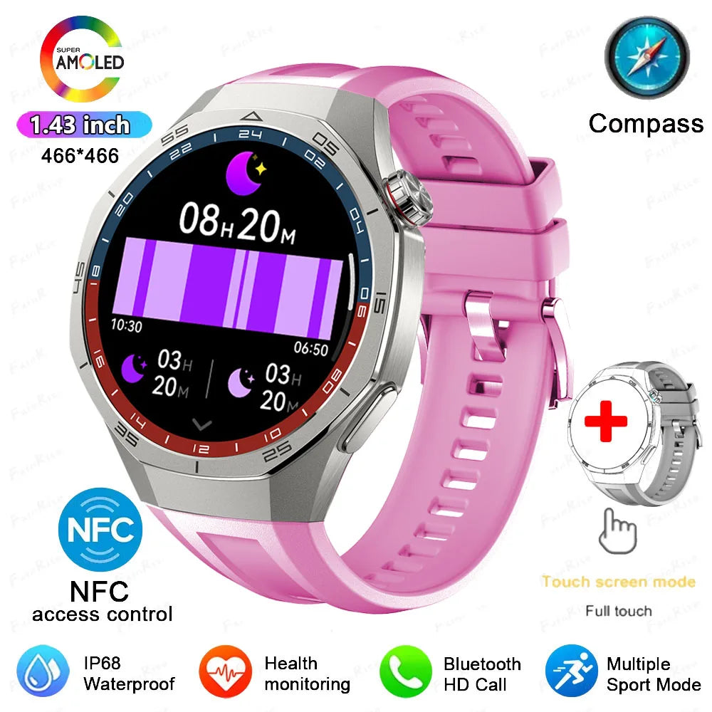 GT5 Pro Smartwatch AI Tech 1.43 AMOLED GPS 1GB Memory NFC Health Fitness Tracker