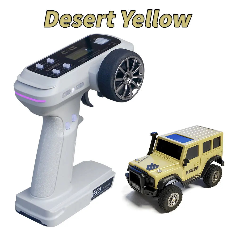 LDARC X43 1:43 Mini RC 4WD Desktop Crawler Car for Adults & Kids