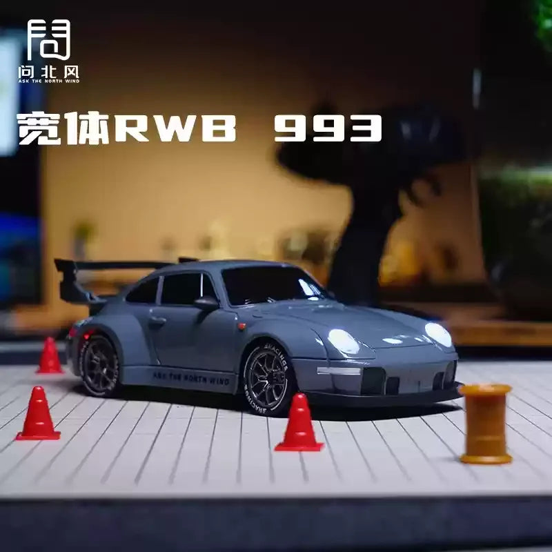 Ask North Wind 993 Liquid Silver RC Drift Car – High Speed, Proportional Throttle