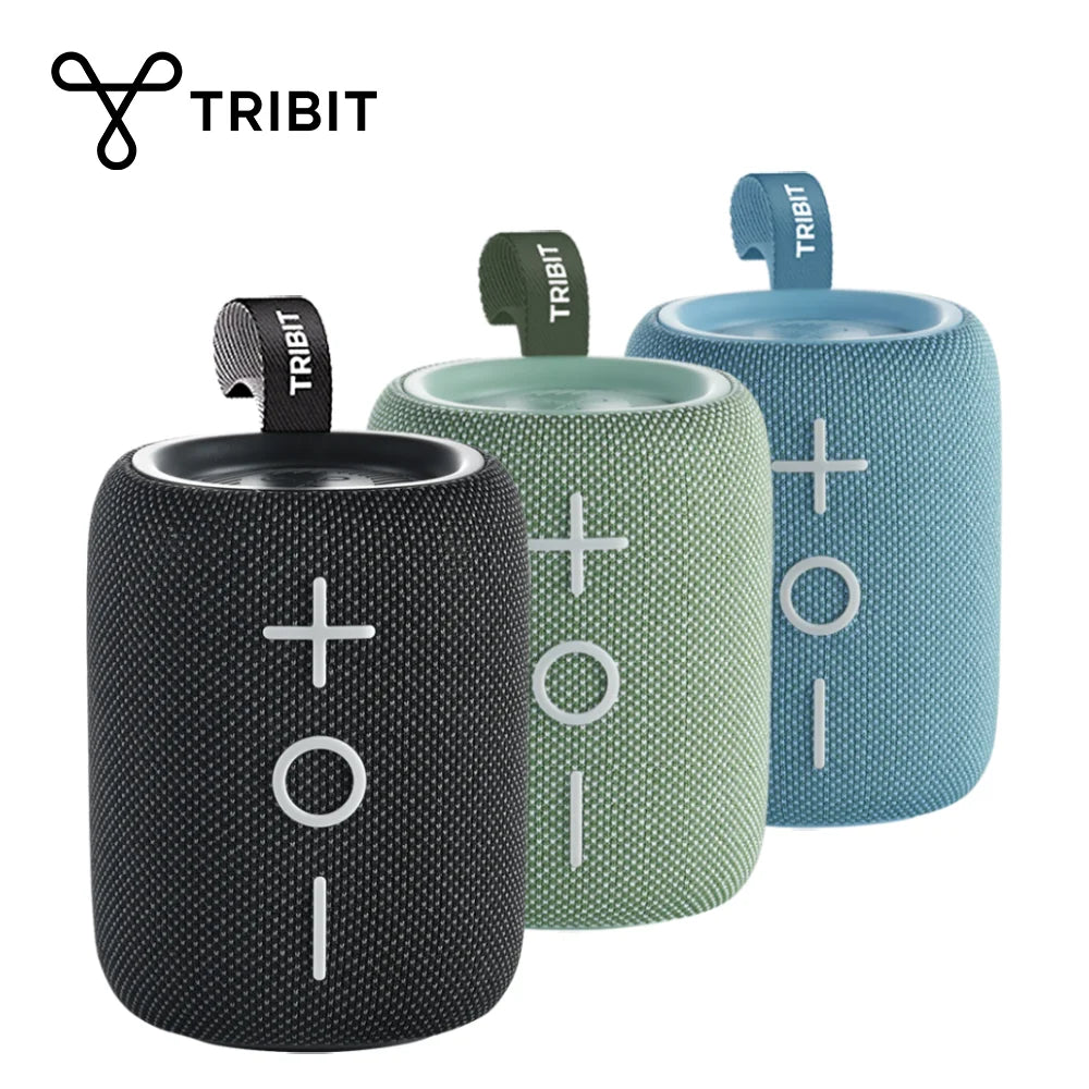 TRIBIT StormBox Mini 12W Bluetooth Speaker with 360° Sound, LED Lights