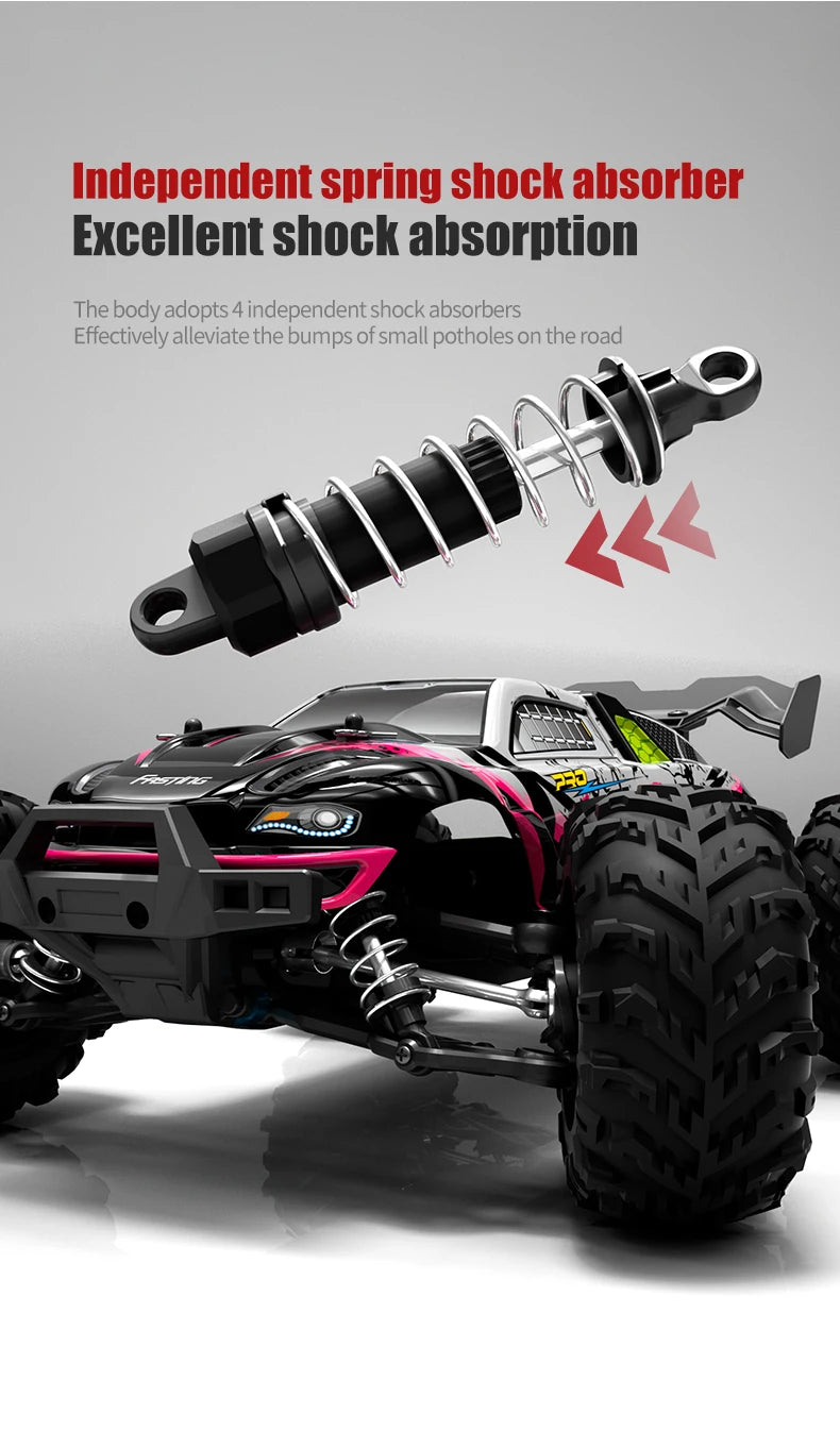 SCY 1:16 4WD 70KM/H or 50KM/H Brushless RC Drift Truck with LED Lights