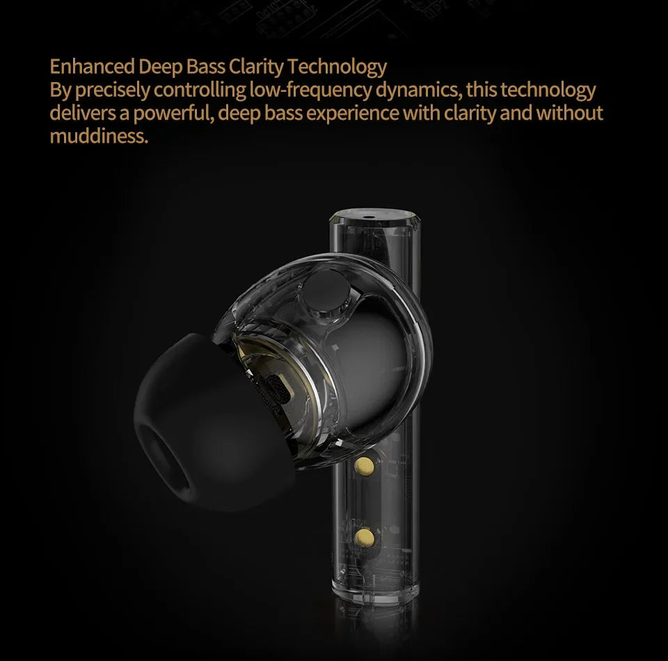 KZ Carol TWS Bluetooth 5.3 Earbuds – 6-Mic ANC, HiFi, 42H Battery