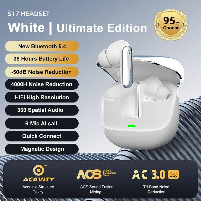 Samsung-Compatible Wireless Bluetooth Earbuds – Long Battery Life For Galaxy S24 S23 S22 Ultra