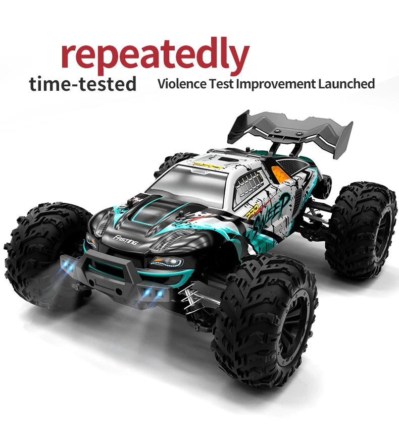 SCY 1:16 4WD 70KM/H or 50KM/H Brushless RC Drift Truck with LED Lights