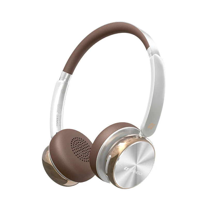 Retro ANC Bluetooth 5.4 Headphones – 45dB, 50H Playtime, Over-Ear
