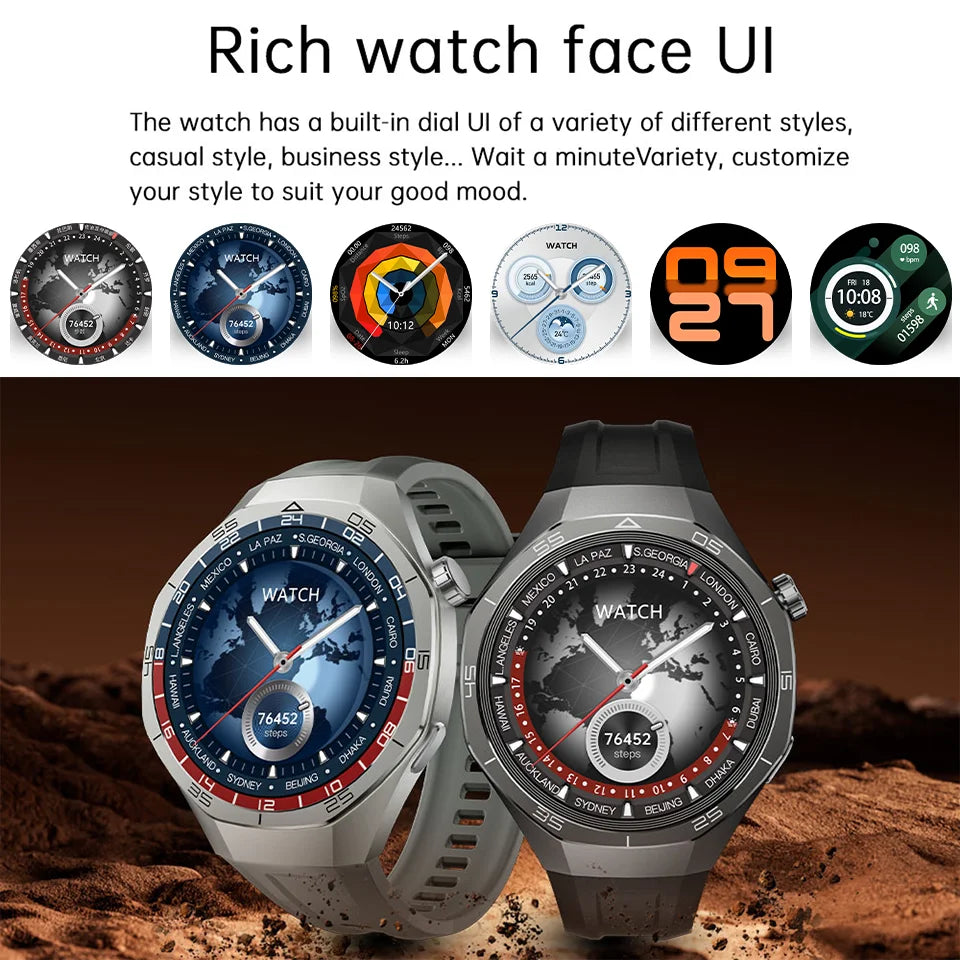 GT5 Pro Smartwatch AI Tech 1.43 AMOLED GPS 1GB Memory NFC Health Fitness Tracker