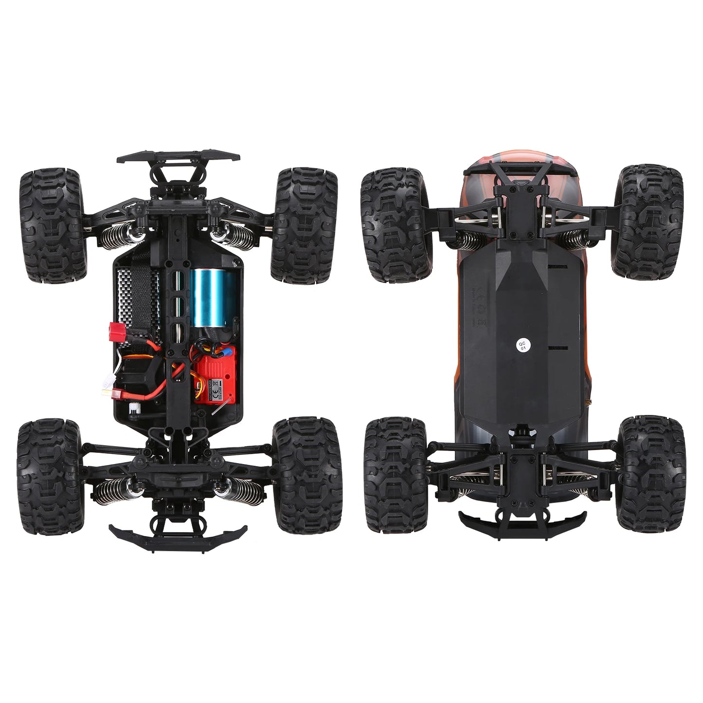 16889A-Pro 1/16 4WD RC Truck – 45KM/H, Brushless Motor, Waterproof
