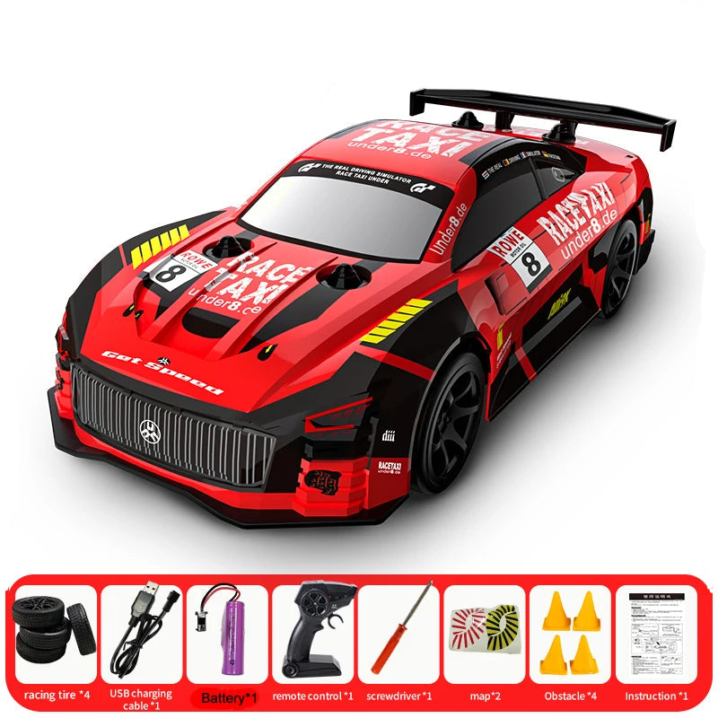 JJRC Q165 1/18 4WD Drift RC Car – 25KM/H, 2.4GHz Remote, Rechargeable