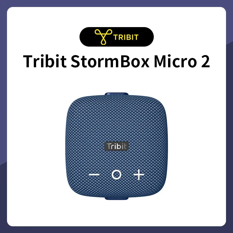 Tribit StormBox Micro 2 Bluetooth Speaker with Deep Bass & Strap – IP67 Waterproof