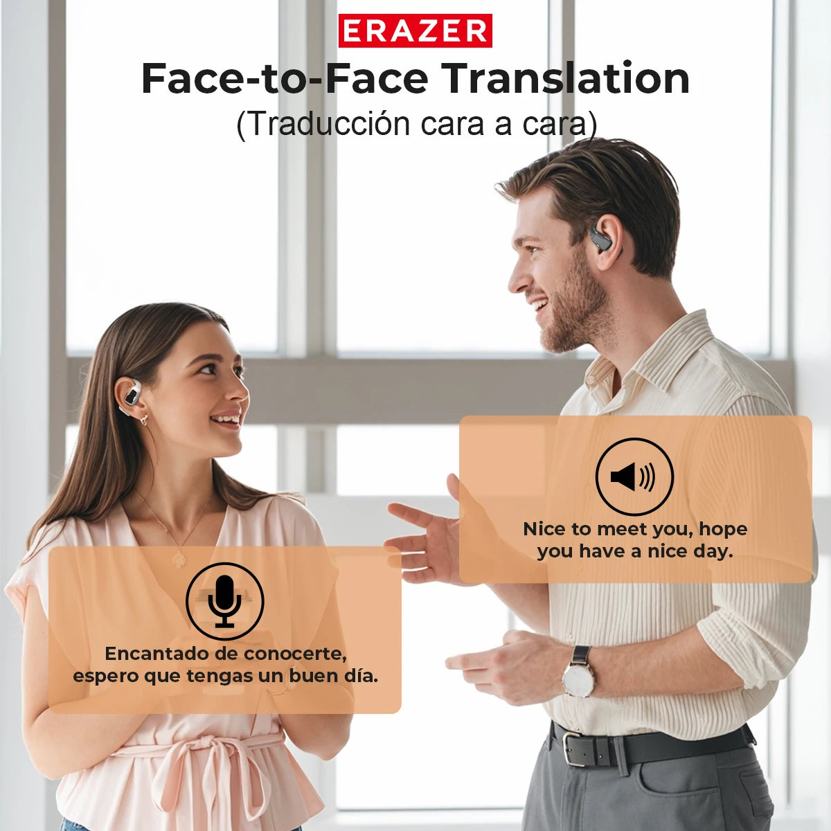 ERAZER XP6 AI Translation Earphones with ASMR Mode & 16mm Drivers