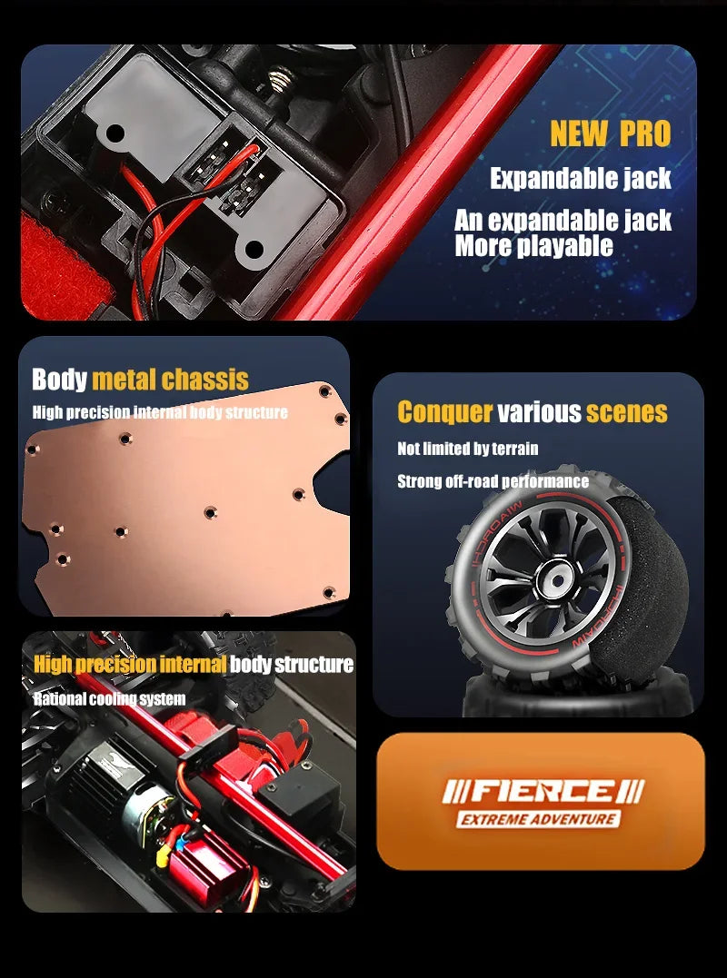 TSRC 1/16 4WD RC Car – 85KM/H Brushless or 50KM/H Brushed, Off-Road